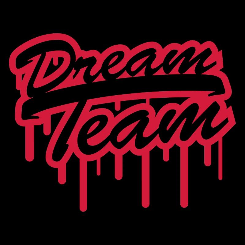 Timbre Graffiti Logo Design Dream Team Freunde peu