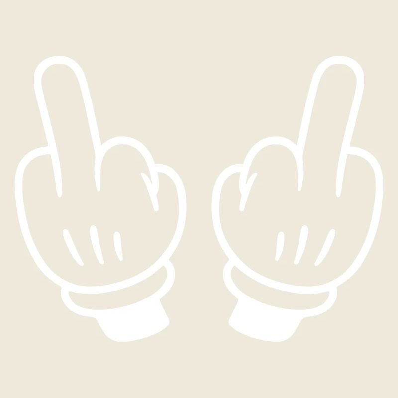 Mittelfinger Hand Comic