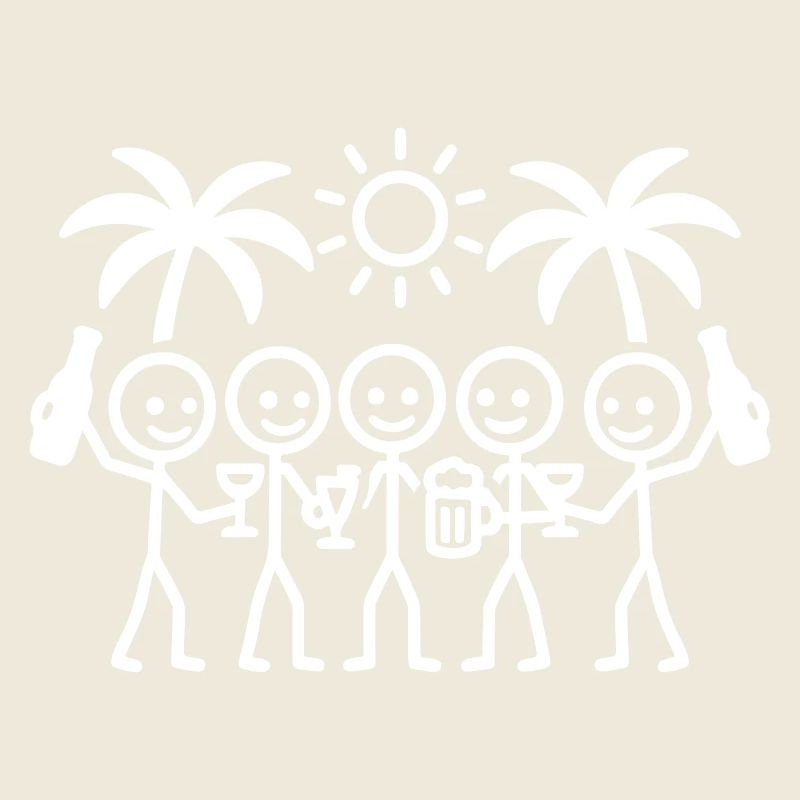 Fête d’équipe de vacances Plage