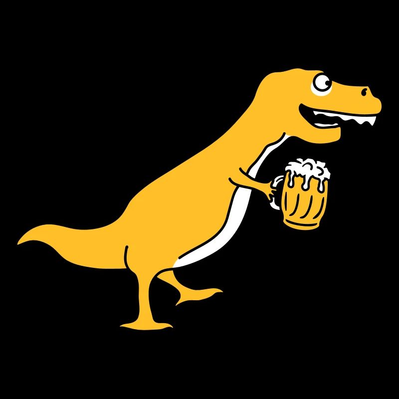 Funny Drunken T-Rex Dino