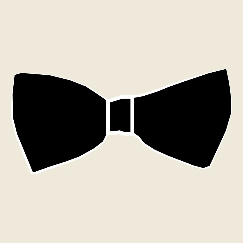 Faux noeud papillon noir