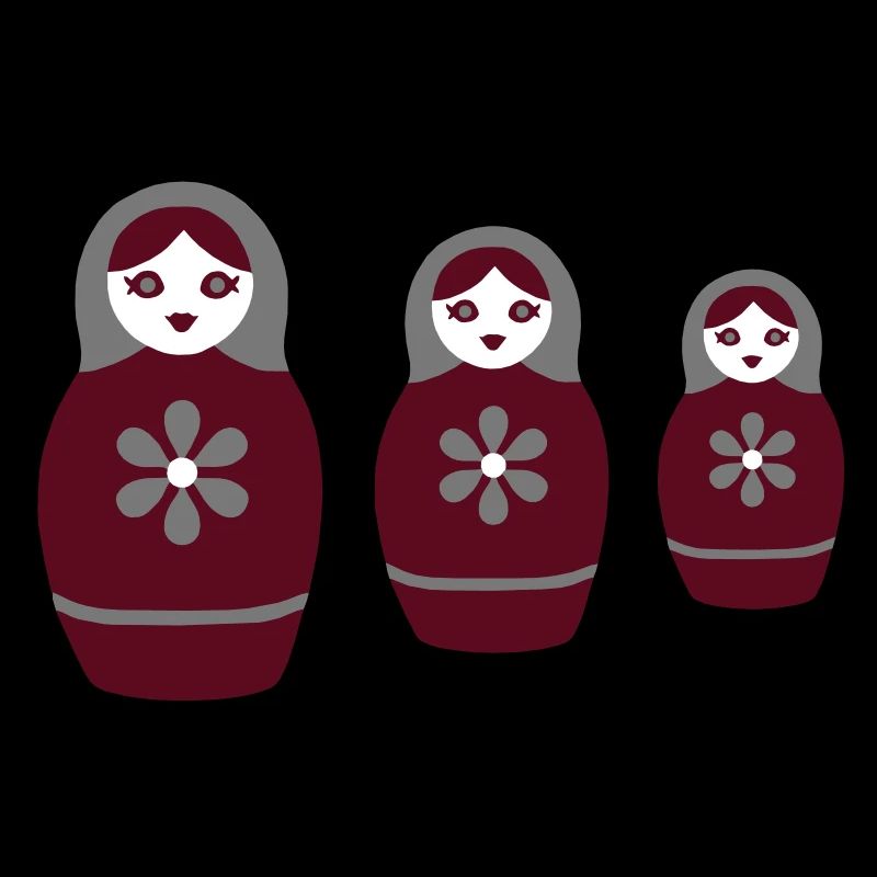 Russian dolls trio_svg