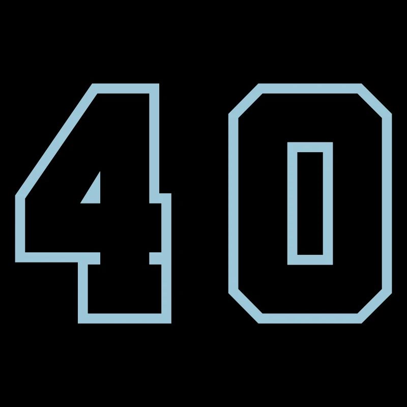 40 Zahl symbol