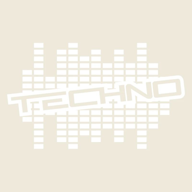 Techno Liebe Zitat Spruch Musik Party Feiern Logo