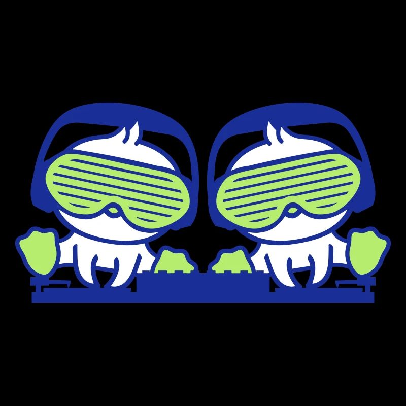 2 Chick Bird DJ Team Duo Mixer Party Music