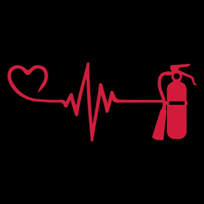 Fire Extinguisher Pulse Heart Love