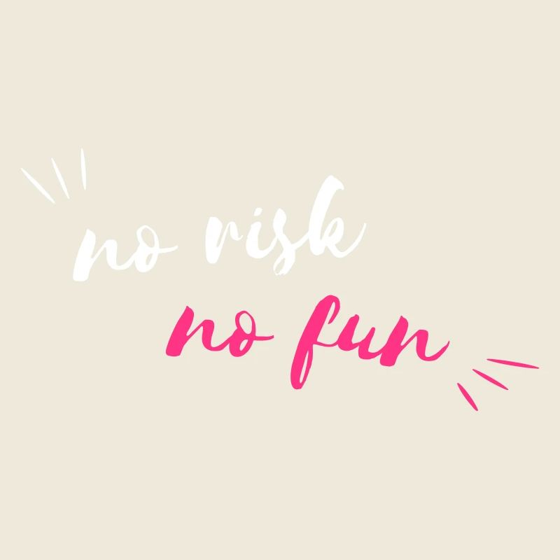 NO RISK NO FUN - Typography - Vectorgraphic
