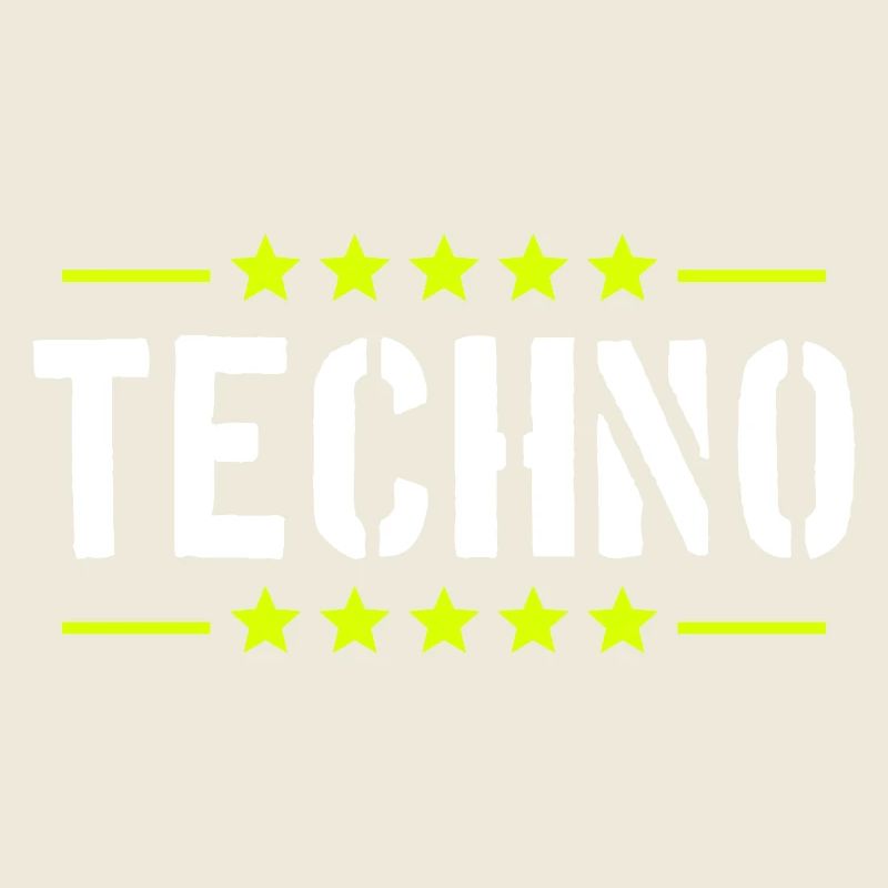 Techno Liebe Zitat Spruch Musik Party Feiern Logo