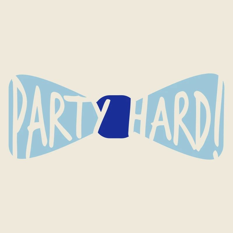 Party Hard Crew Fliege Team Club Freunde Feiern