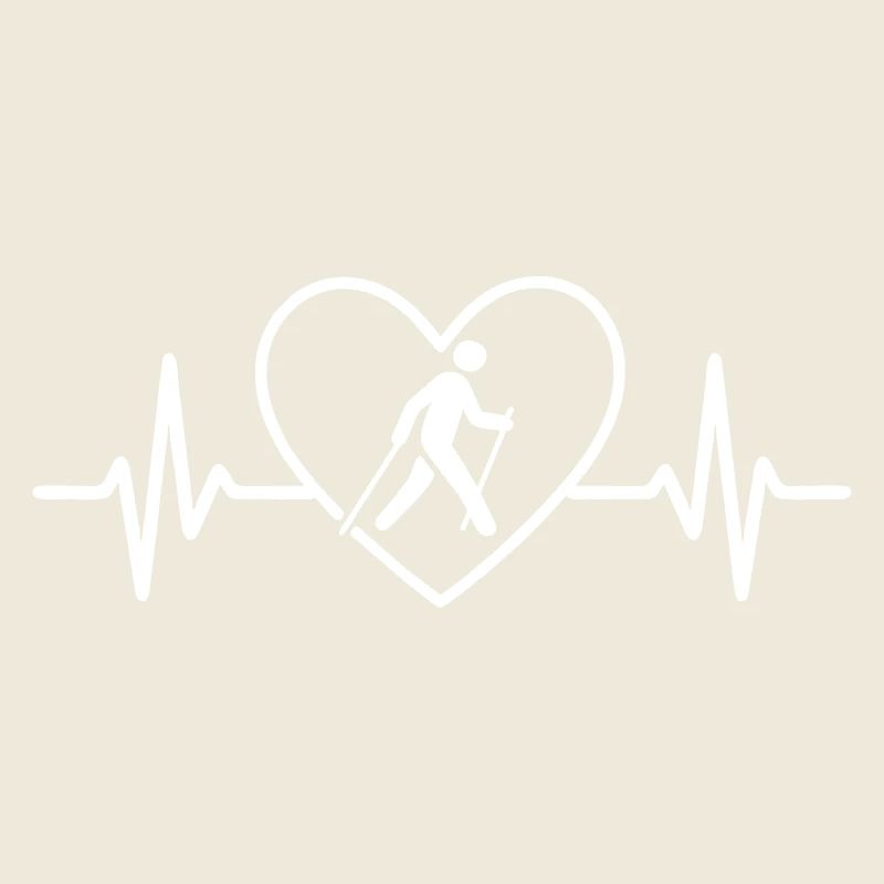 Nordic Walking Heart Walker Sport Nature