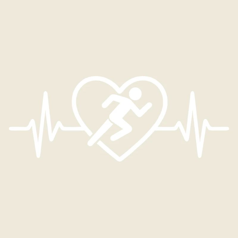 Leichtathletik Läufer Sprint Herz