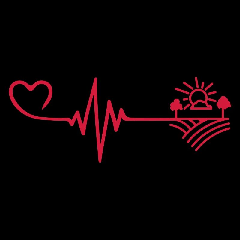 Farm Farmer Pulse Heartbeat Love