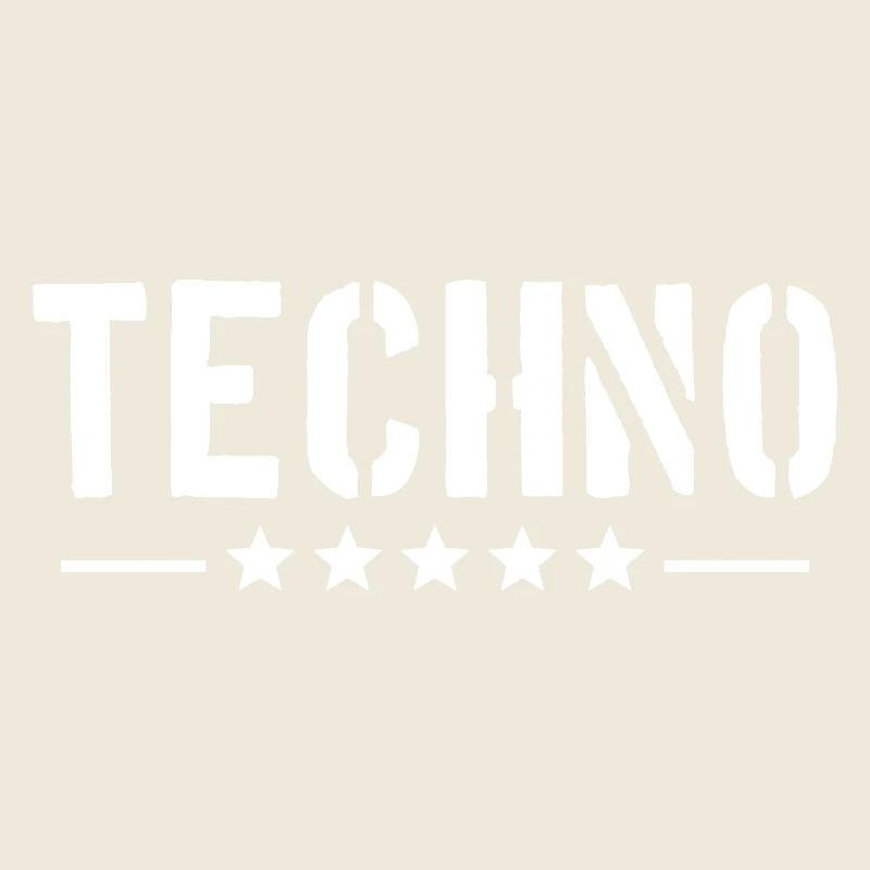 Techno Liebe Zitat Spruch Musik Party Feiern Logo