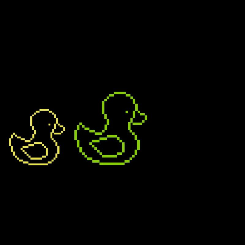 Canards pixellisés