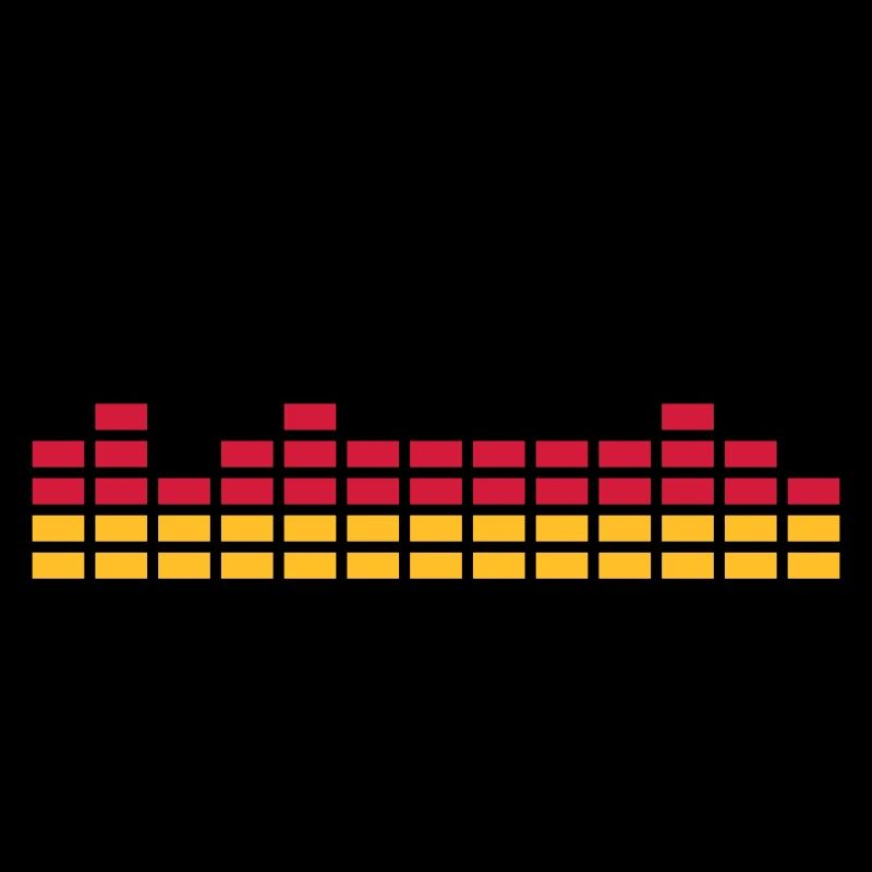 Allemagne drapeau DJ musique barre de son fête