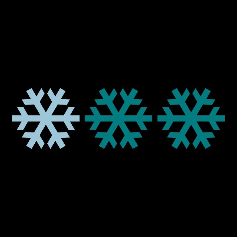 Three snowflakes