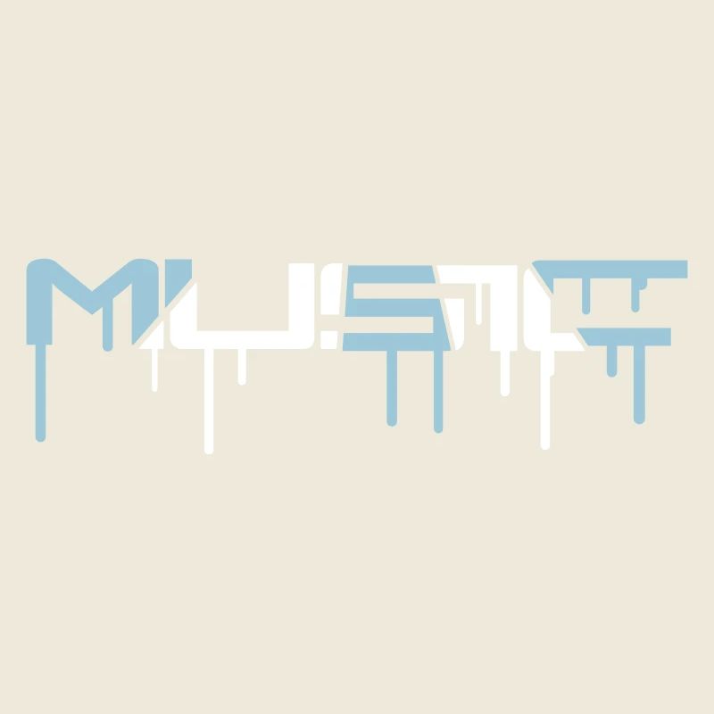 Music Cool Letters Graffiti Drop Party Logo