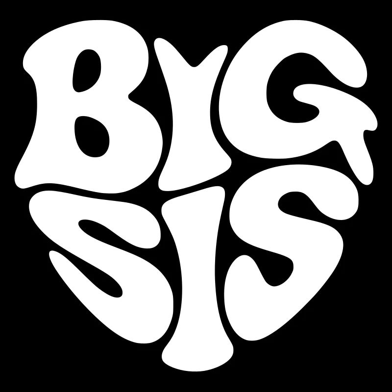 Big Sis - Herz Form - Herzform - Große Schwester