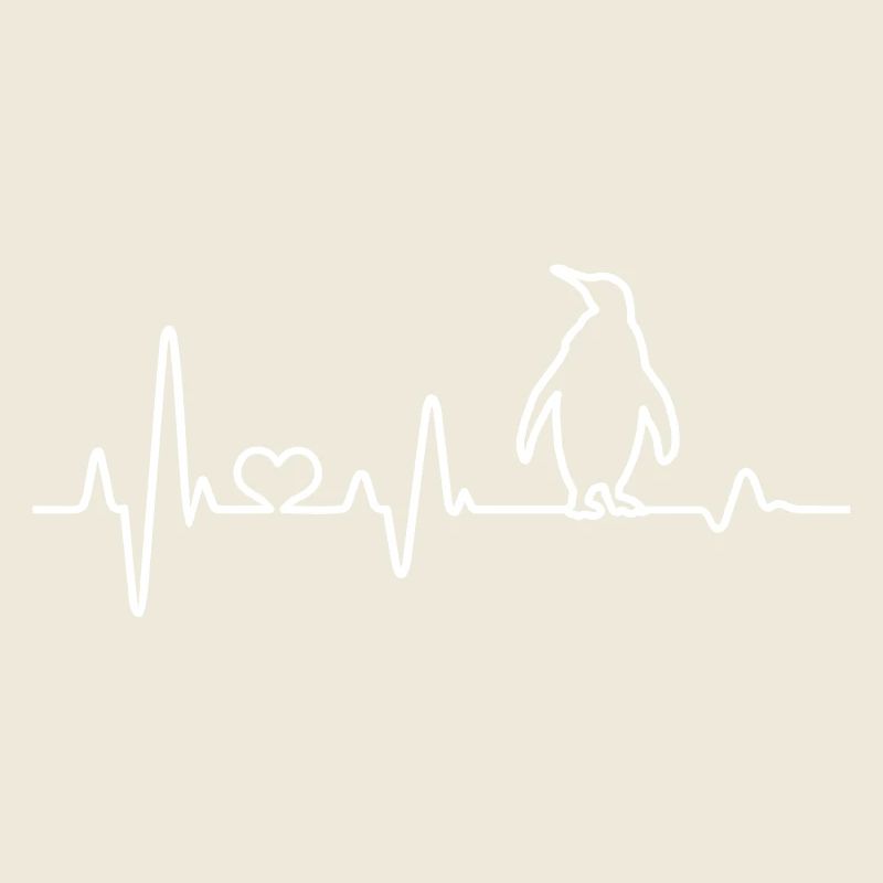 Rythme cardiaque Pingouin ECG Pingouins Pôle Sud Antarctique