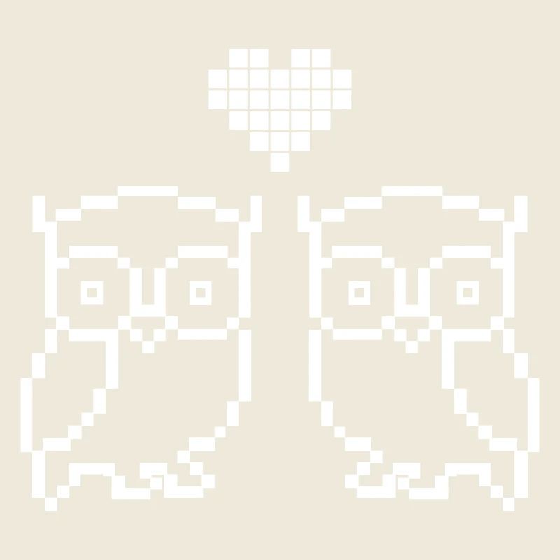 Owl Pixel Love