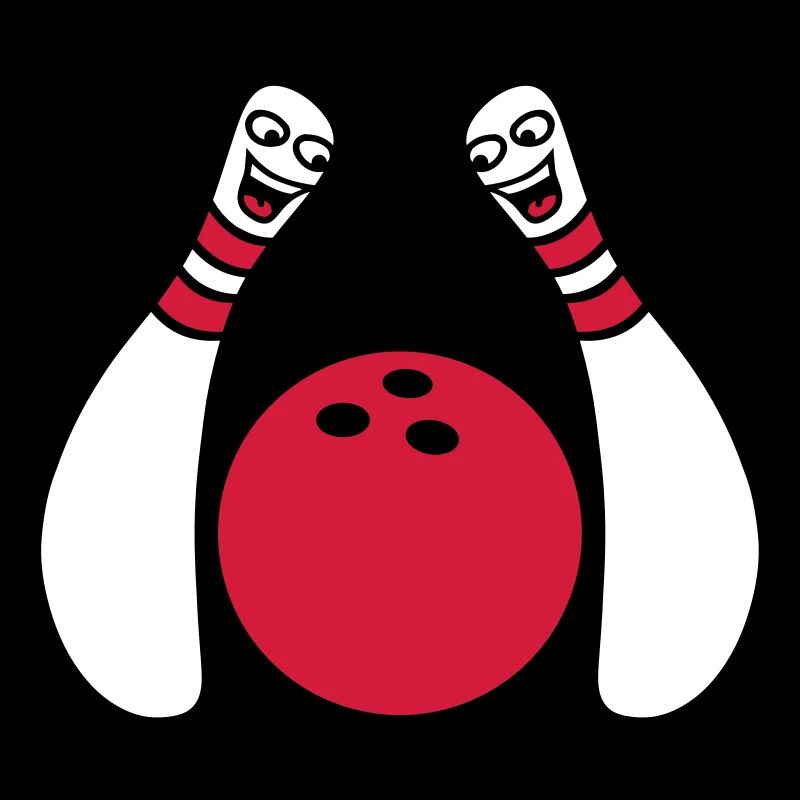 2 Cheeky Comic Bowling Pins