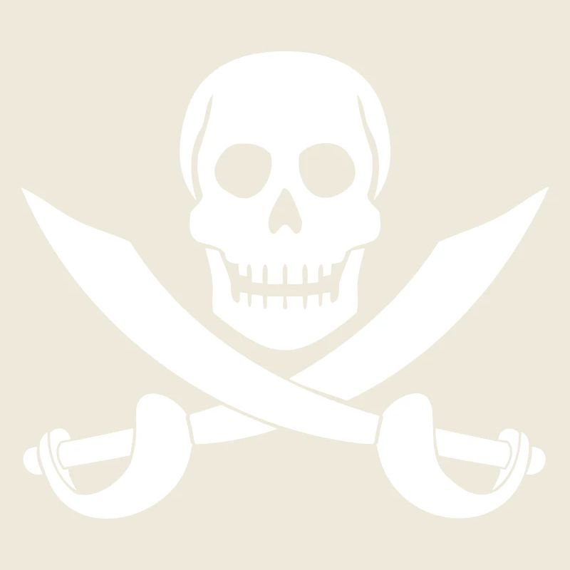 Crâne de pirate Sabre épées squelette crâne