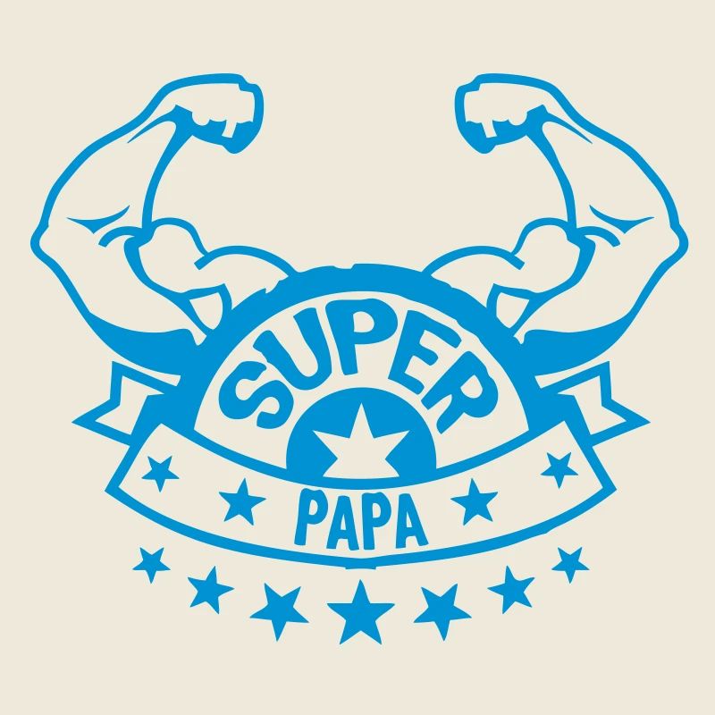 Dad super muscle arm banner 207