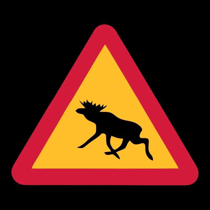 Warnung Elch! Älg! Moose! Schweden Sweden (vektor)