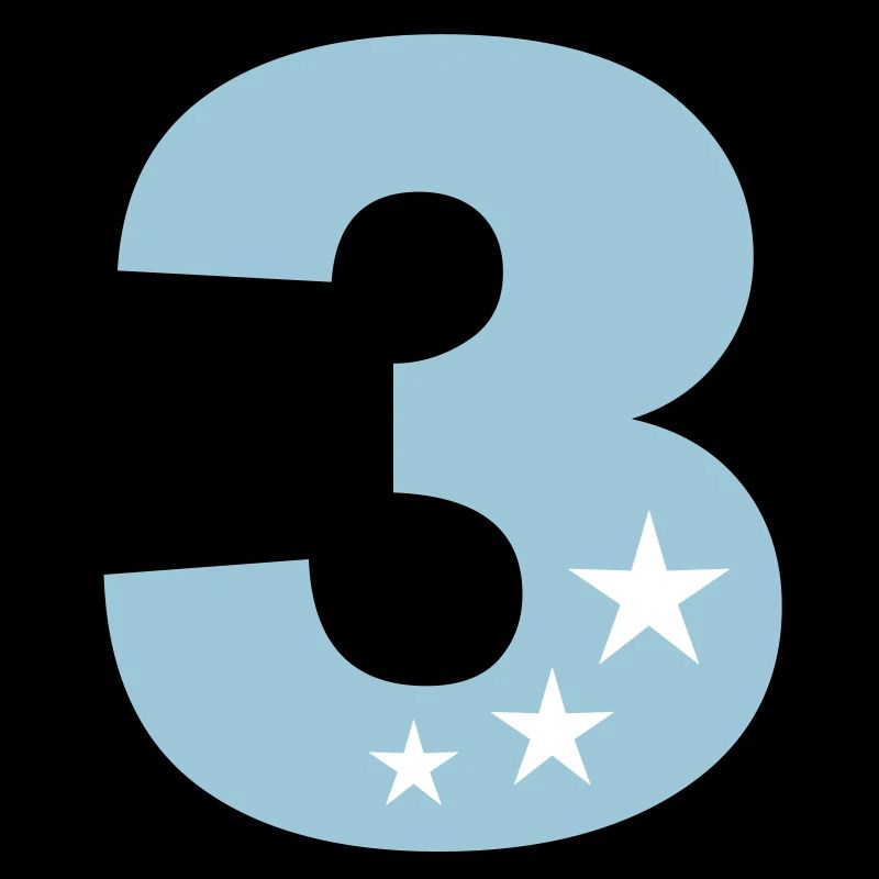 3 Birthday third birthday 3rd in two colors