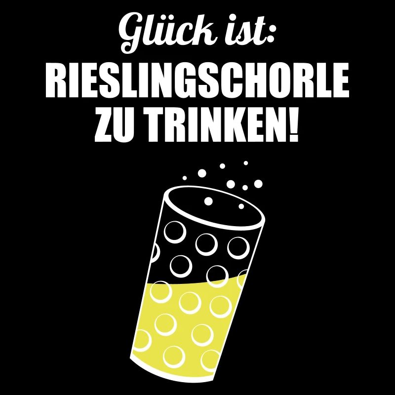 Glück trinken - Dubbeglas mit Schorle inside