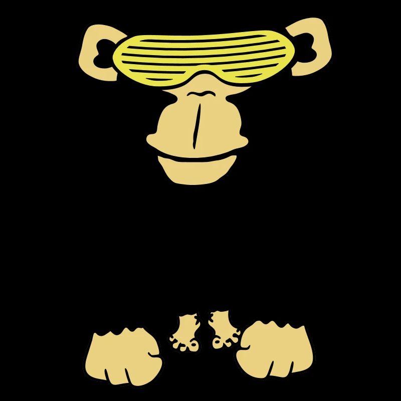 Funky Sunglasses Gorilla Cool Party Monkey Fun