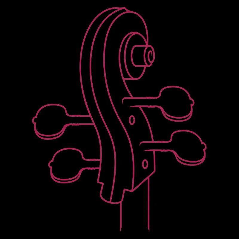 Cello Hals von hinten / cello neck back (b, 1c)