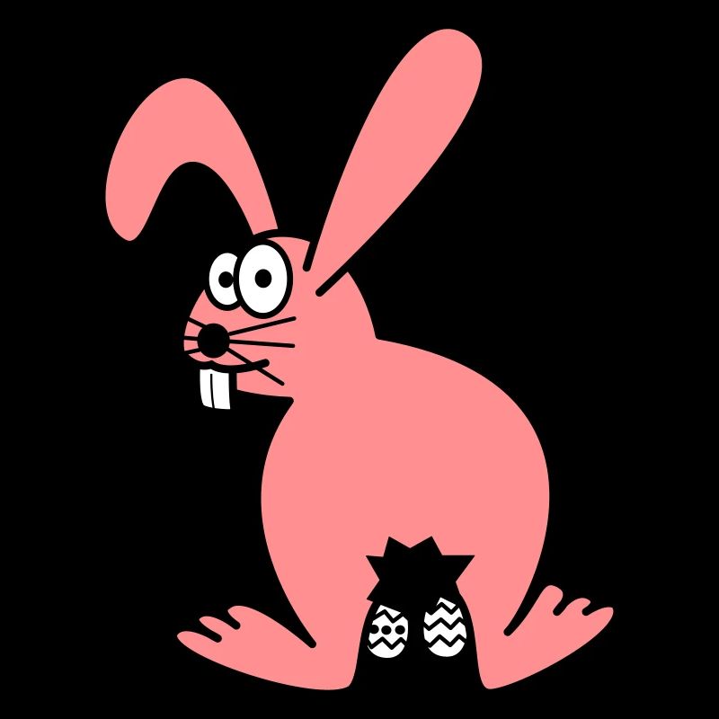 Osterhase mit ostereiern