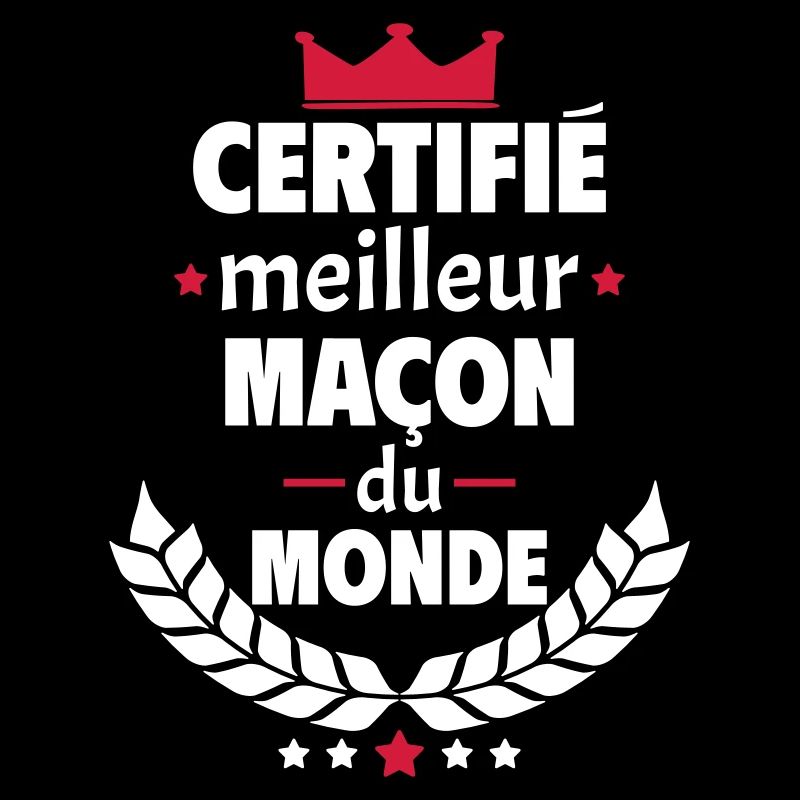 Certifié meilleur maçon du monde, cadeau de noël