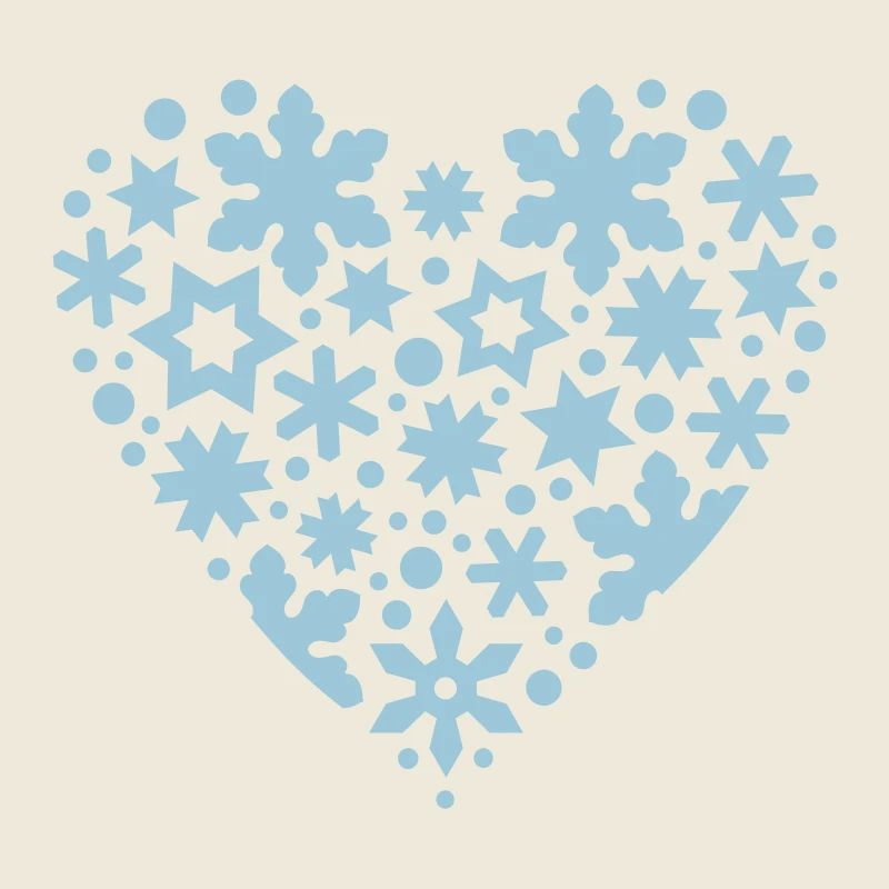 Schneeflocken Sterne Herz