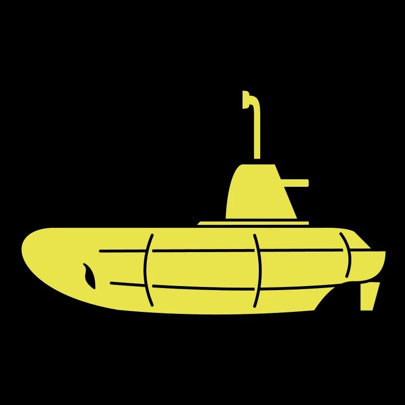 2 colours - Rot-Gelbes U-Boot - Red-Yellow