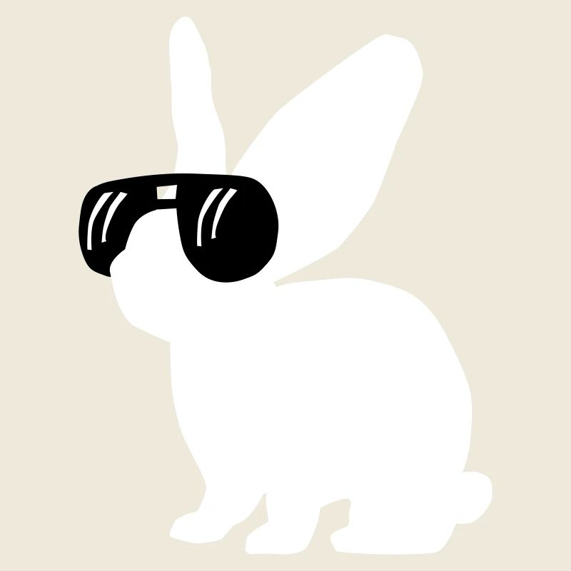 Hase mit Brille