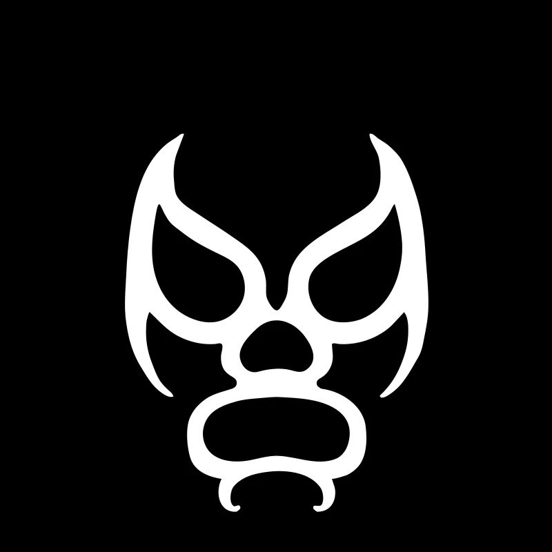 lucha libre wrestling mask geek bad angry