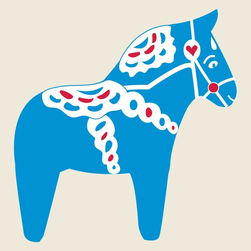 Dala Pferd blau