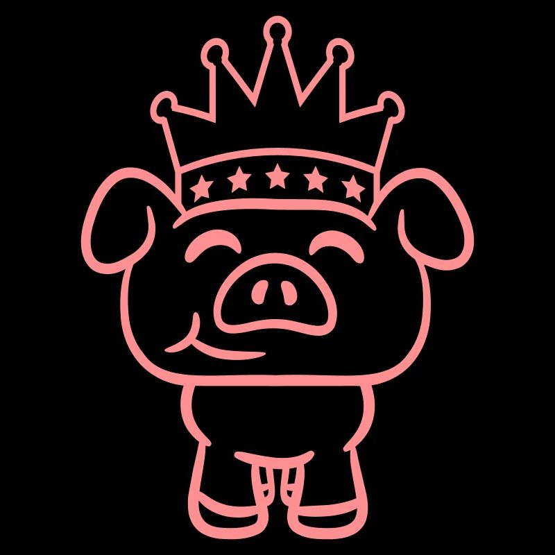 Cochon Roi Reine Prince héritier Princesse