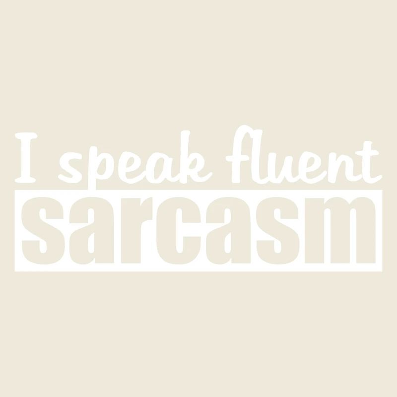 Je parle couramment le sarcasme Logo