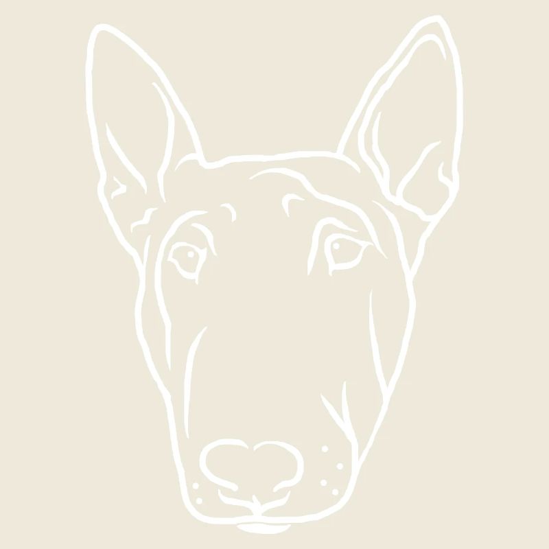 Tête de Bull Terrier