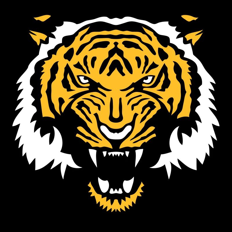 Wildtier tiger tiger Gesicht Karikatur