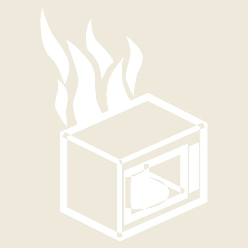Burning microwave