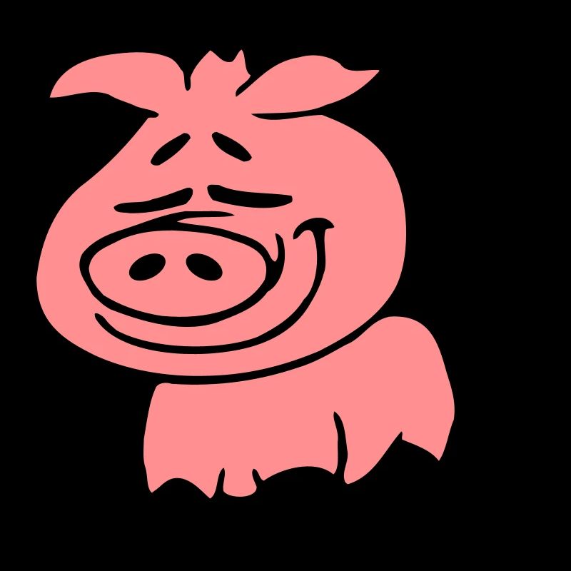 Niedliches Nettes Cartoon Comic Ferkel Schwein