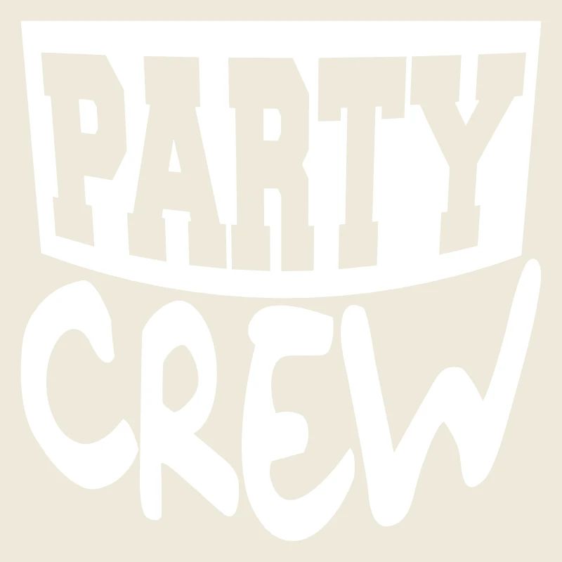 Party Crew Fun Logo Feiern Team Freunde Mitglied
