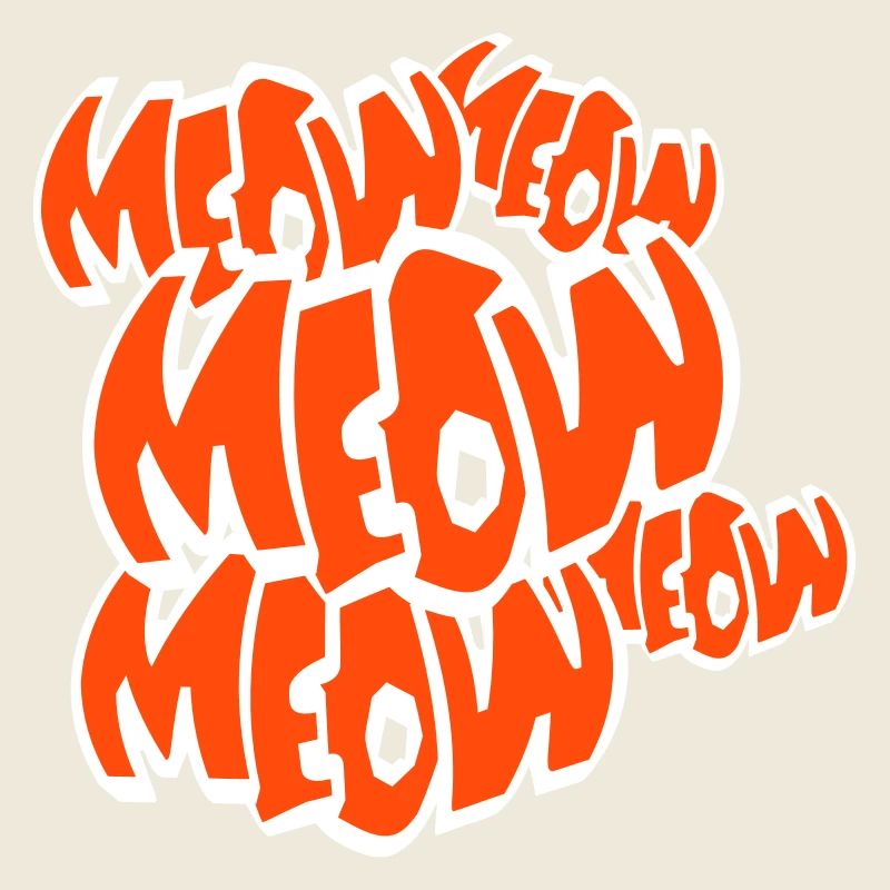 Beaucoup de Miaou Chat Miaou Miaou Lettres Texte Citation