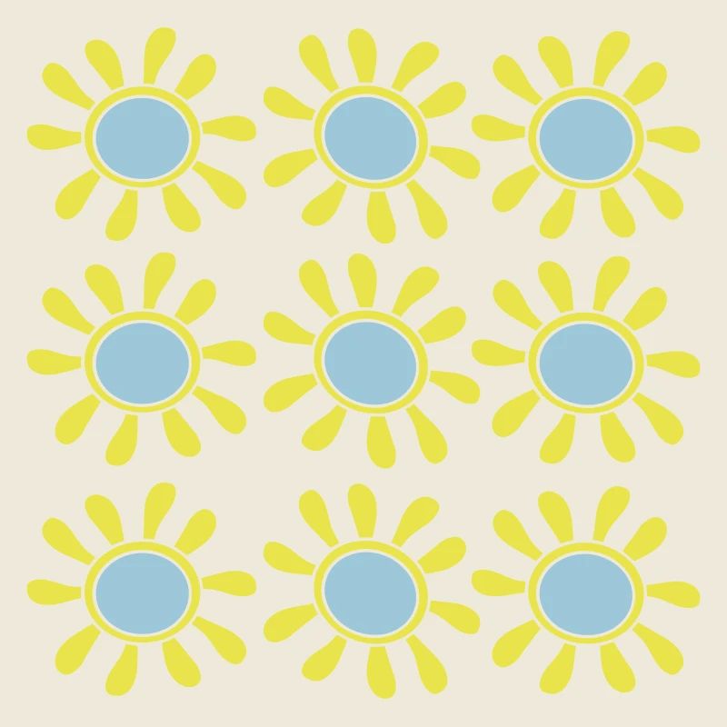 Many Small Sunflowers Sun Flower Pattern