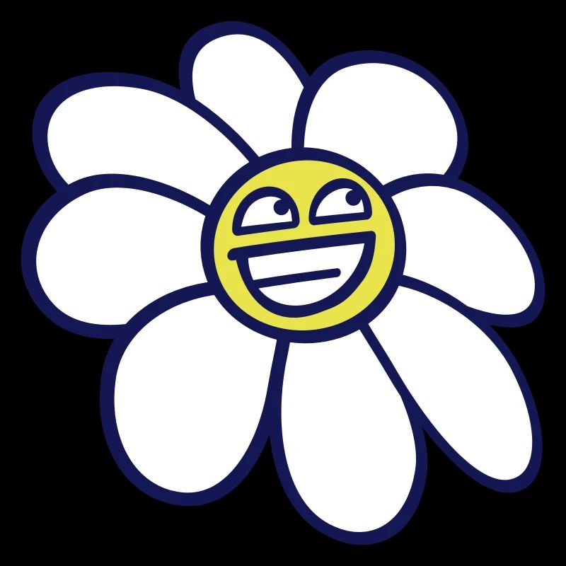 Marguerite Spring Summer Cute Funny Face