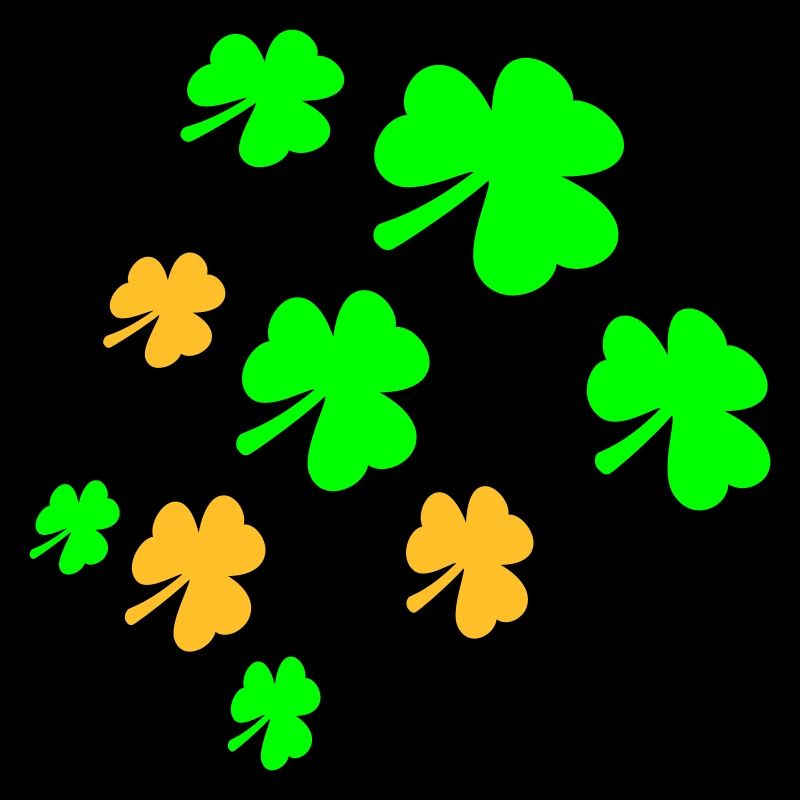 trèfle de nombreuses feuilles à trois feuilles motif vert